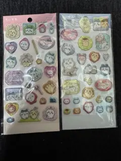 ちいかわ　ポップデコパーティー　ラメきらクリスタルシール　2枚セット