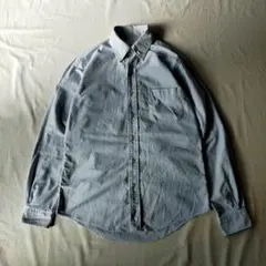 古着　ブルックスブラザーズ　長袖シャツ　ボタンダウン　ストライプ　アメリカ製