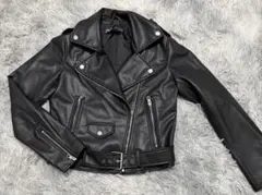ZARAフェイクレザーダブルライダースジャケット Sサイズ