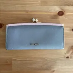 Paul Smith 長財布 がま口 ピンク グレー ポールスミス 箱あり
