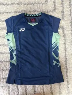YONEX テニスウェア ネイビー/グリーン 半袖