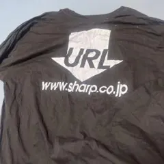 SHARP URLプリント 黒 Tシャツ