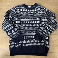 ビューティー&ユース　幾何柄セーター