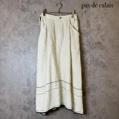 pas de calais ラインドリネン ツイルスカート R551のサムネイル