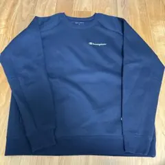 Champion ネイビー クルーネック トレーナー