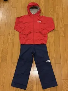 ザ・ノース・フェイス ジュニア キッズ アウトドア レインウェア上下セット