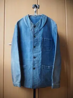 Early1940s French Blue Moleskin Jkt