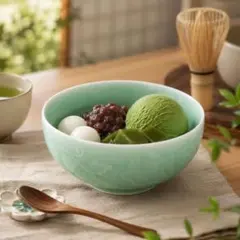 龍泉青磁器　翡翠色 浮彫り 花柄 陶器 ボウル 鉢　茶碗のサムネイル