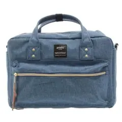 anello デニムブルー ボストンバッグ