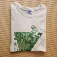LUMBER 半袖Tシャツ SPACEプリント アイボリーのサムネイル