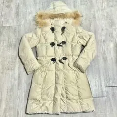 ROPE ロペ ロング丈 ラクーンファー ダッフルダウンジャケット コート M