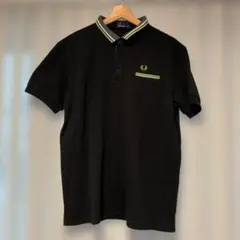 美品FRED PERRY ブラック ポロシャツ XXL