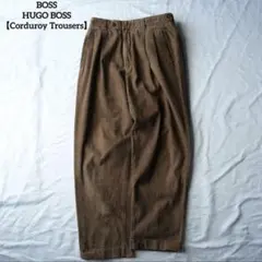 BOSS HUGO BOSS 코듀로이 팬츠 브라운