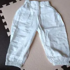 ホワイトパンツ ゴムウエスト　サイズ100