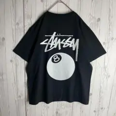 Stussy ステューシー 8 Ball Tee Black L 両面ロゴ