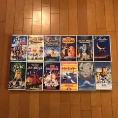 【バラ売り可能】VHSテープ 12本 ディズニー・ジブリなど