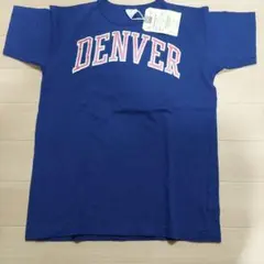 デニムダンガリーの半袖Tシャツ