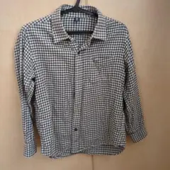 ユニクロ　キッズ　長袖シャツ