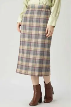 kタスランチェックタイトスカート N. Natural Beauty Basic