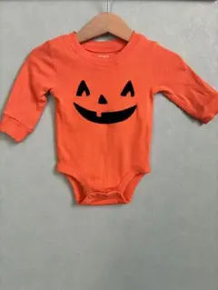 ハロウィン　カボチャ　ロンパース　3month