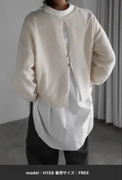 Bonjour Saganバックオープン ニットセーター