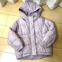 GU☆中綿入りジャンパー　薄紫　ラベンダー　アウター　120cm フード付き