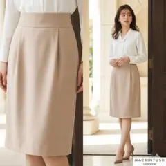 MACKINTOSH LONDON【40】スカート ベージュ 膝丈 L相当 通勤