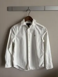 〈正規品〉Ralph Lauren⭐︎無地ホワイト長袖シャツ 150