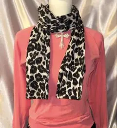 y2k 平成ギャル フェアリーグランジ ヒョウ柄 ストール マフラー PUNK