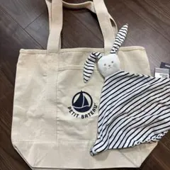 PETIT BATEAU プチバトー ノベルティー オーガニックコットン トートのサムネイル