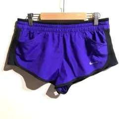 レディース Nike Dry-fit ランニングショーツ パープル/ブラック Sのサムネイル