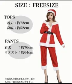 フリーサイズ サンタ コスチューム 赤