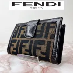 60【未使用級】FENDI 二つ折り財布 がま口のサムネイル