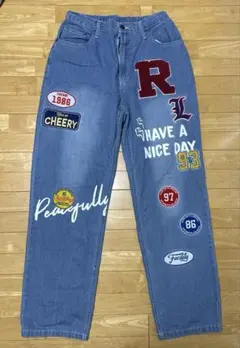 食*）様 ワッペンデニムパンツ
