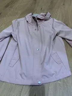 ピンク フード付き　ジャケット　L アウター　羽織　ジャンパー