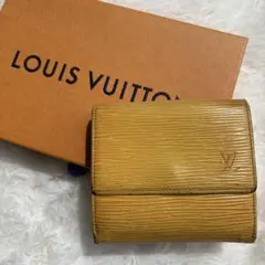 ルイヴィトン ポルトモネ ビエ カルト クレディ エピ 折り財布 Wホック 黄色