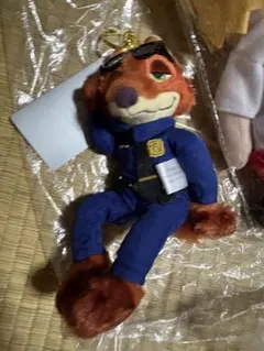 ディズニー ズートピア ニック ぬいぐるみキーホルダー