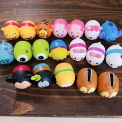ディズニー　ツムツム　19体セット　浮人形　ソフビ