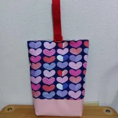 上履き入れ 　シューズケース　ハンドメイド　女の子　ハート