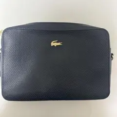 美品　Lacoste ネイビー ショルダーバッグ