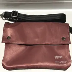 【美品】anello アネロ ショルダーバッグ ポシェット ピンク