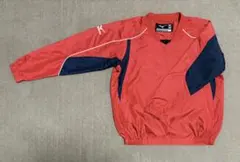 少年野球　ウインドブレーカー　シャカシャカ【140】レッド/ネイビー