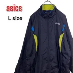 asics アシックス ウォームアップ ウインドブレーカー ナイロン L 黒