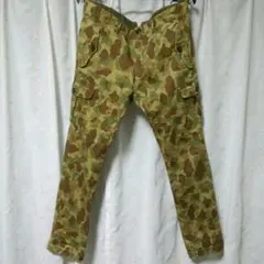 ナノユニバース　テーパードカーゴパンツ　迷彩