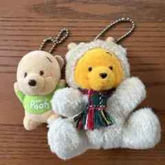 Disney Baby Pooh ぬいぐるみ マスコット 2点セット