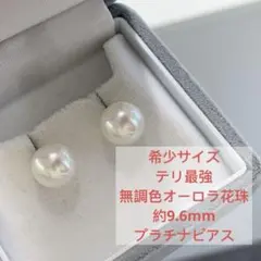 新品】素晴らしいテリ艶！大珠 約13.4mm！Pt900南洋真珠ピアス - メルカリ