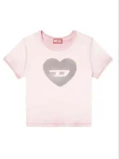 DIESEL ハートロゴ クロップドTシャツ - メルカリ