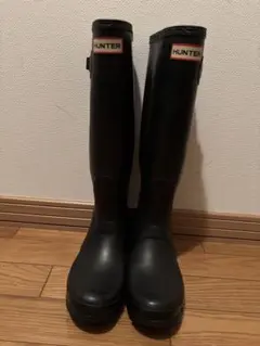 HUNTER ブラック 長靴・レインブーツ 箱あり　24㎝