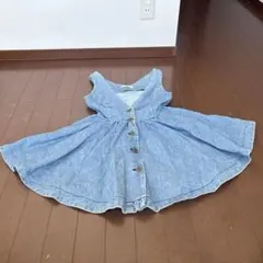 snidel デニムブルー ジャンバースカート 100cm~