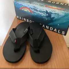 新品未使用RAINBOW SANDAL/ LEARHER SANDAL/ブラック